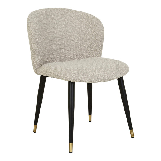 Sara | Modern Velvet Fabric Dining Chairs | Taupe