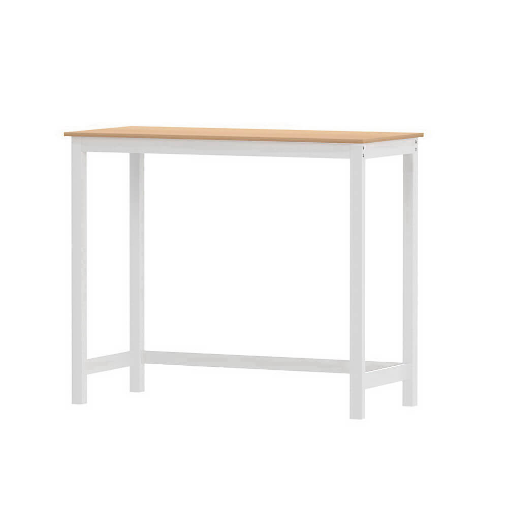 Savoy | Coastal White Natural Wooden Bar Stool Table | White