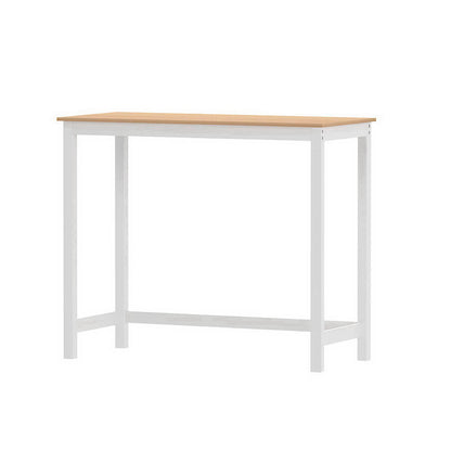 Savoy | Coastal White Natural Wooden Bar Stool Table | White