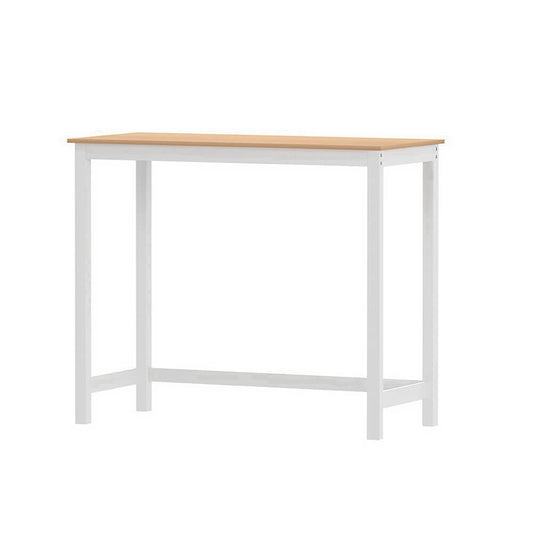 Savoy | Coastal White Natural Wooden Bar Stool Table | White
