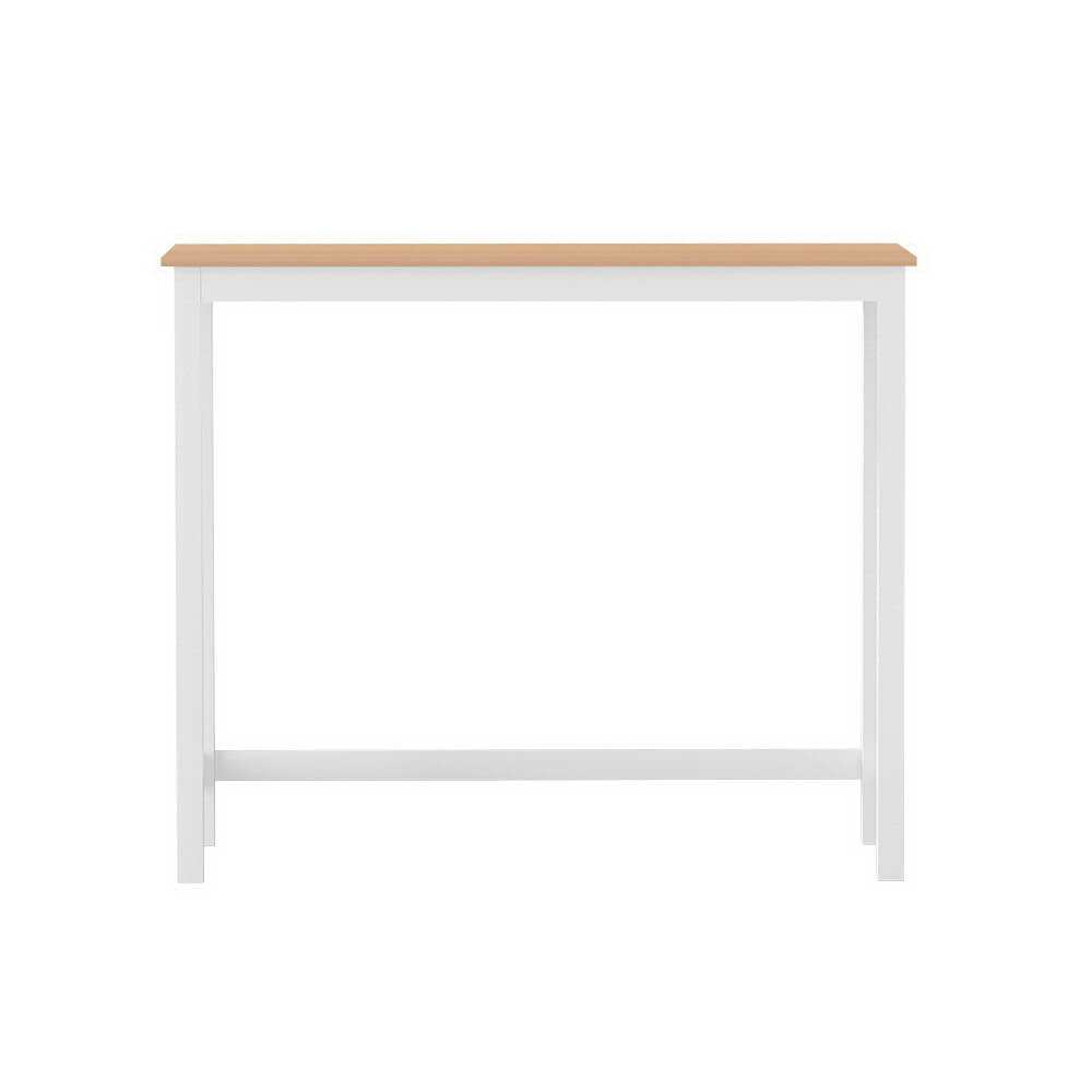 Savoy | Coastal White Natural Wooden Bar Stool Table | White
