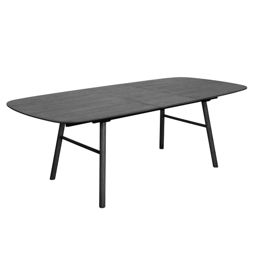 Savoy | Metal Black 2.7m Extendable Wooden Dining Table | Black