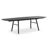 Savoy | Metal Black 2.7m Extendable Wooden Dining Table