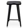 Scottsdale | Coastal Black Natural Wooden Bar Stools | Set of 2