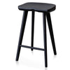 Scottsdale | Coastal Black Natural Wooden Bar Stools | Set of 2