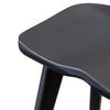 Scottsdale | Coastal Black Natural Wooden Bar Stools | Set of 2