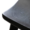 Scottsdale | Coastal Black Natural Wooden Bar Stools | Set of 2
