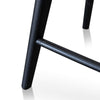 Scottsdale | Coastal Black Natural Wooden Bar Stools | Set of 2