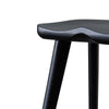 Scottsdale | Coastal Black Natural Wooden Bar Stools | Set of 2