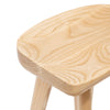 Scottsdale | Coastal Black Natural Wooden Bar Stools | Set of 2