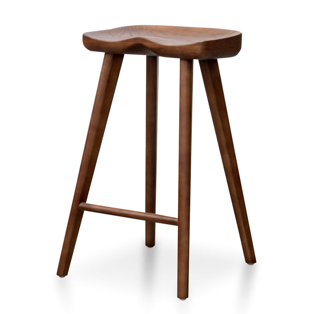 Scottsdale | Coastal Black Natural Wooden Bar Stools | Set of 2