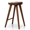Scottsdale | Coastal Black Natural Wooden Bar Stools | Set of 2