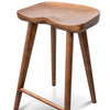 Scottsdale | Coastal Black Natural Wooden Bar Stools | Set of 2