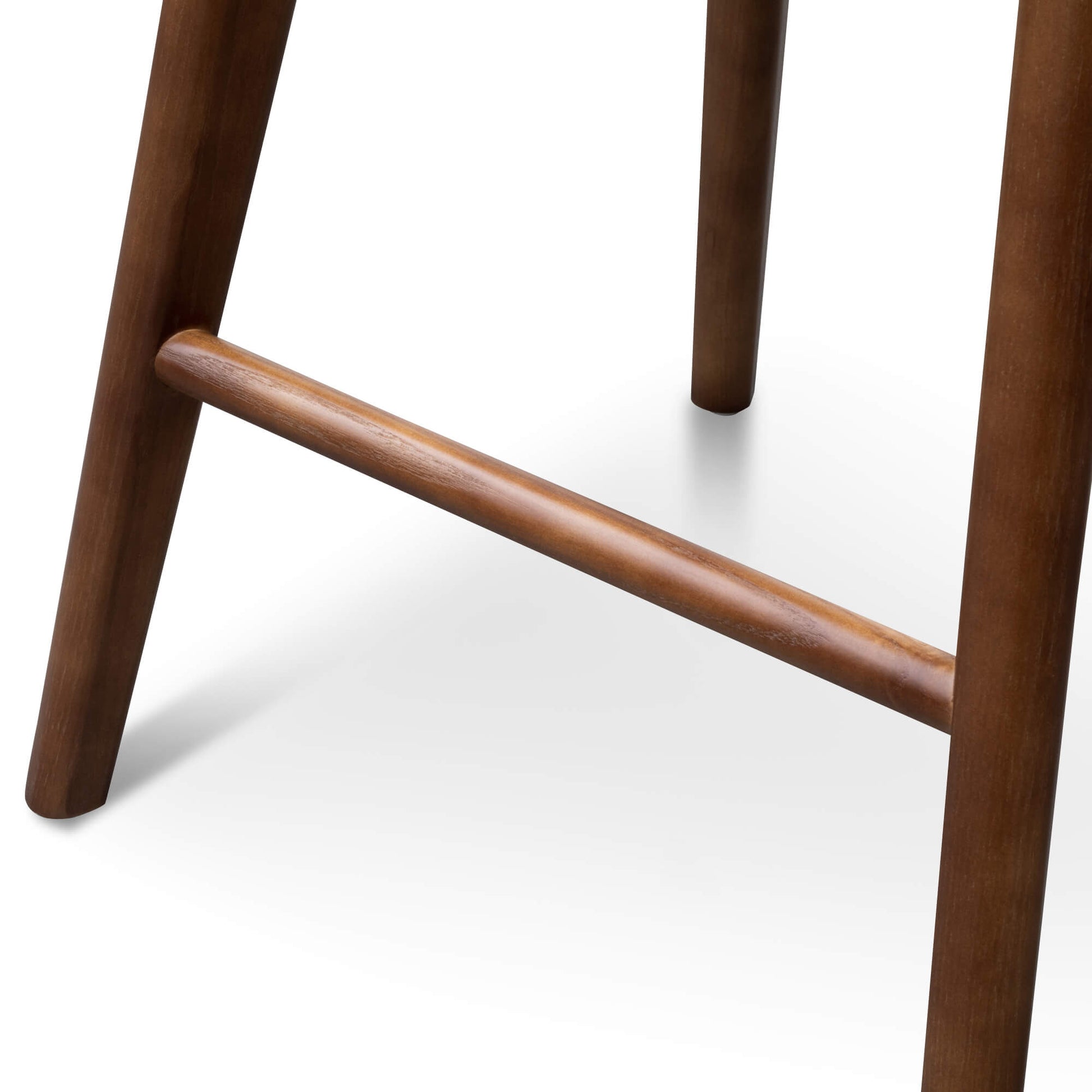 Scottsdale | Coastal Black Natural Wooden Bar Stools | Set of 2 | Walnut