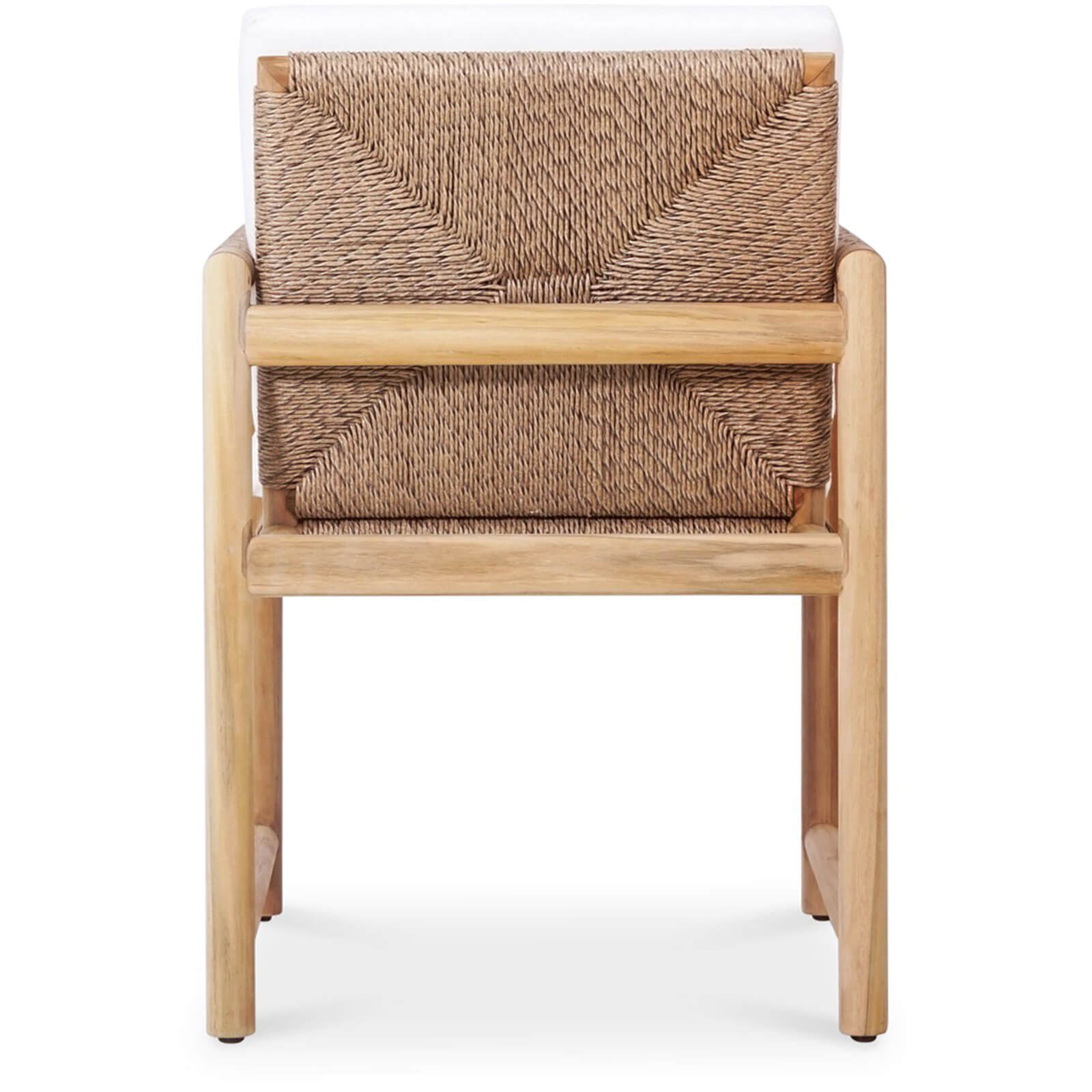 Seacrest | Natural Teak Timber Outdoor Dining Chair With Arms