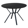 Segal | Metal Black 1.1m Wooden Round Dining Table