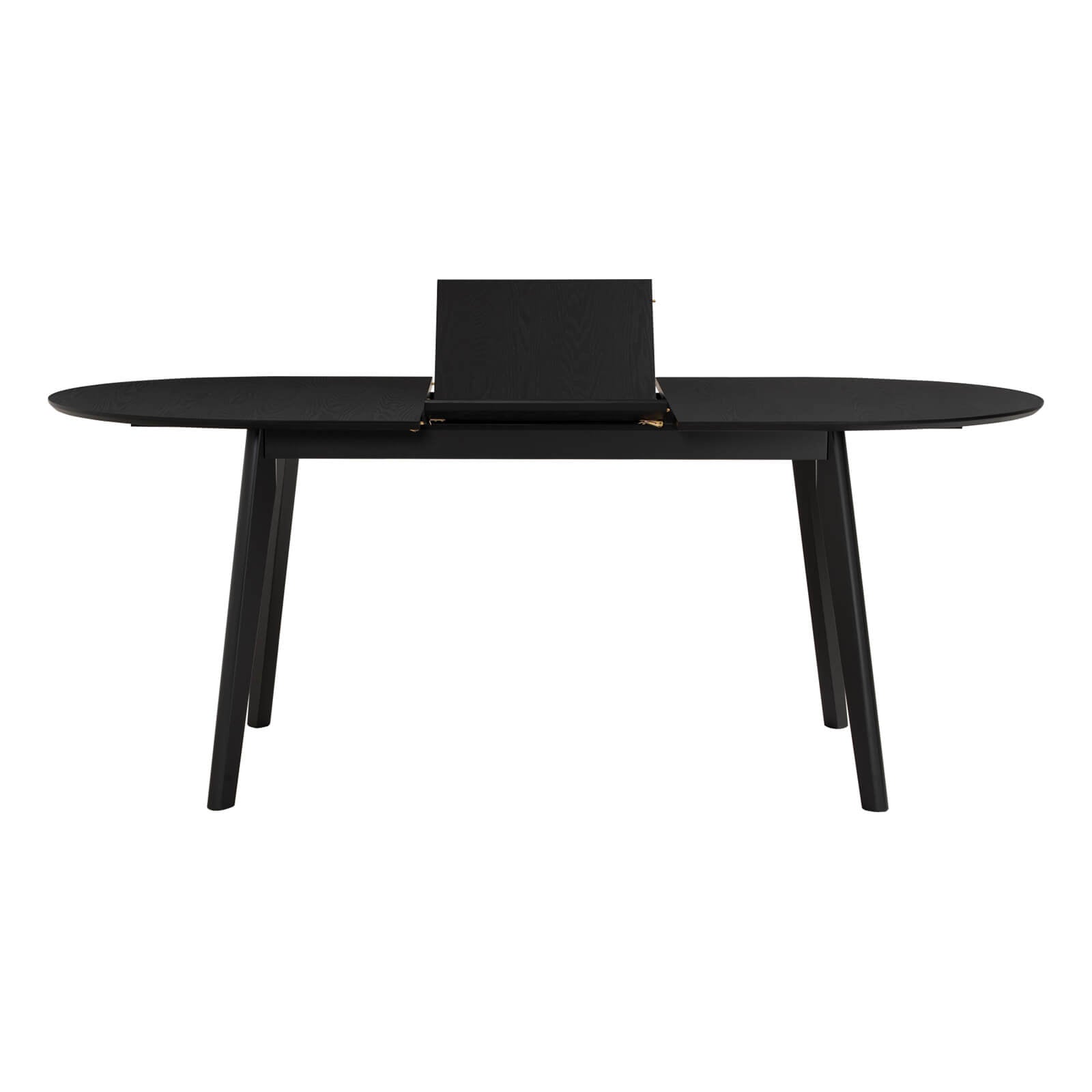 Sentosa | Black White Oak Extendable 1.9m Oval Wooden Dining Table | Black