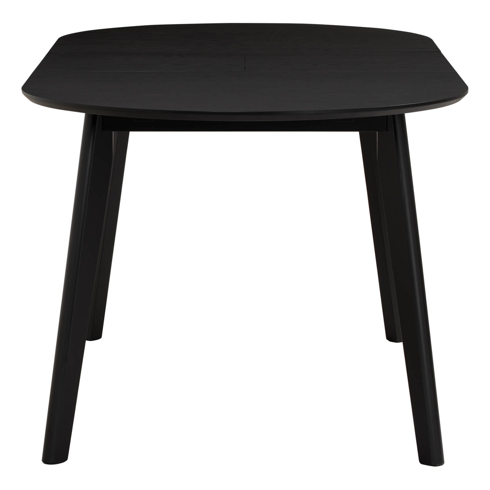 Sentosa | Black White Oak Extendable 1.9m Oval Wooden Dining Table | Black