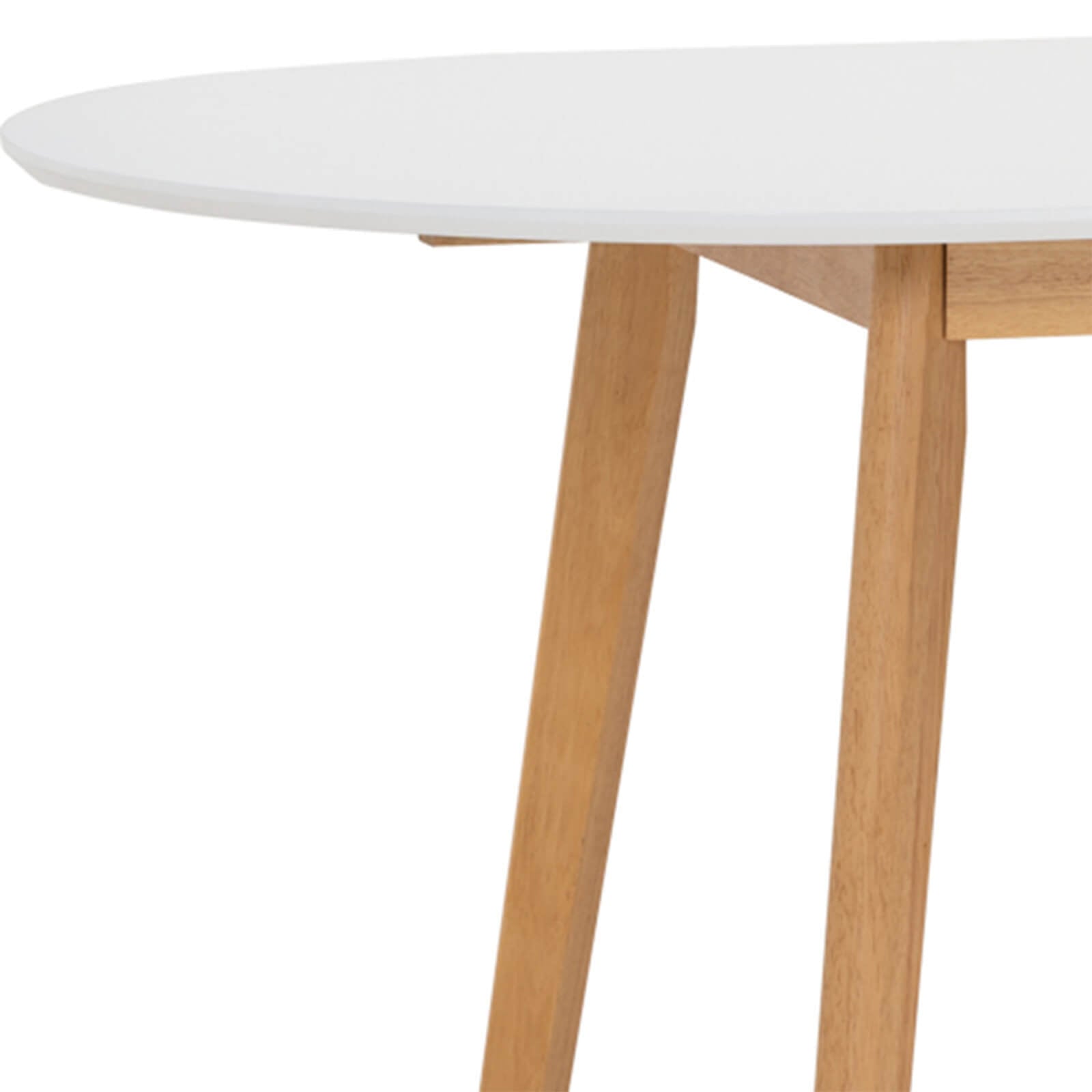 Sentosa | Black White Oak Extendable 1.9m Oval Wooden Dining Table | White