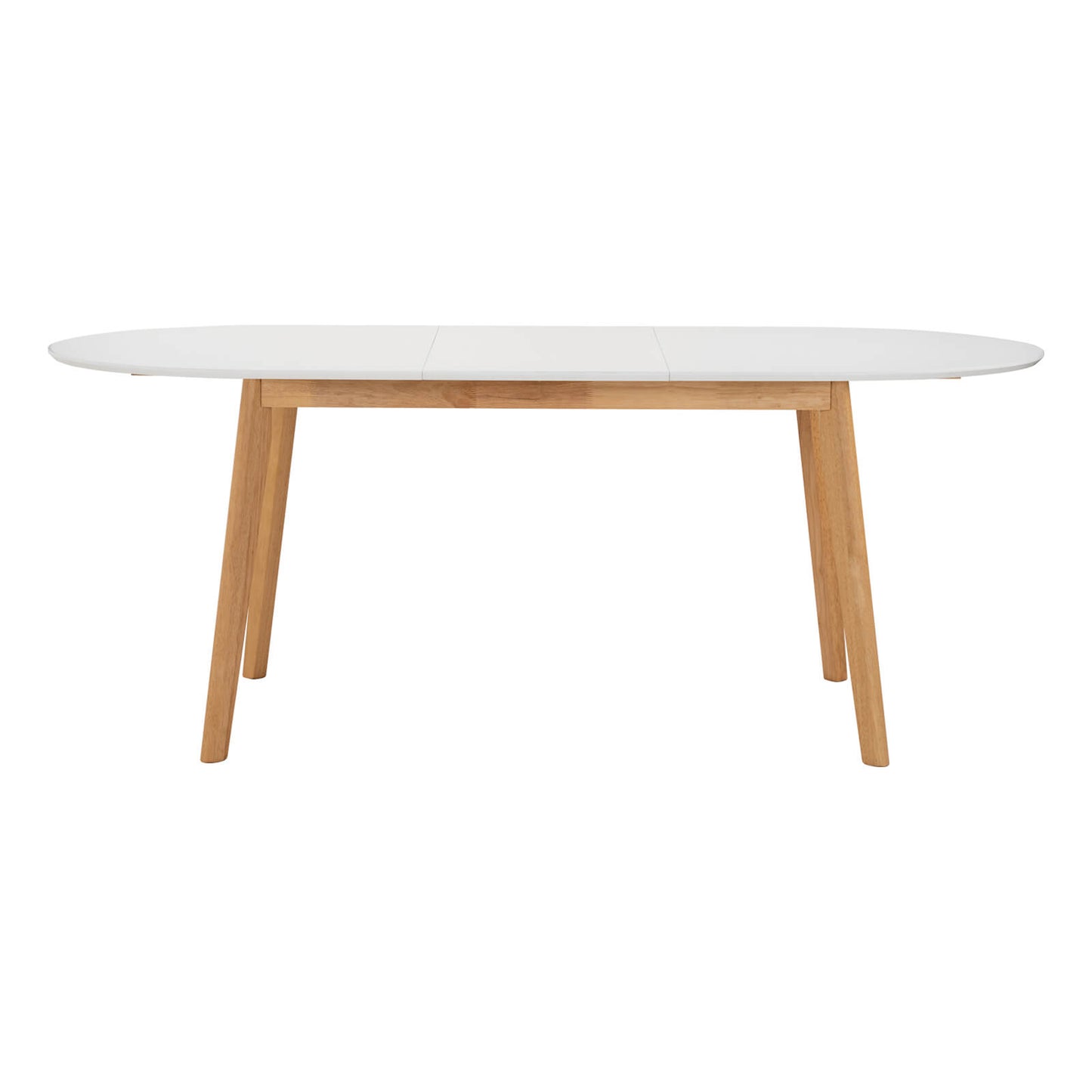 Sentosa | Black White Oak Extendable 1.9m Oval Wooden Dining Table | White