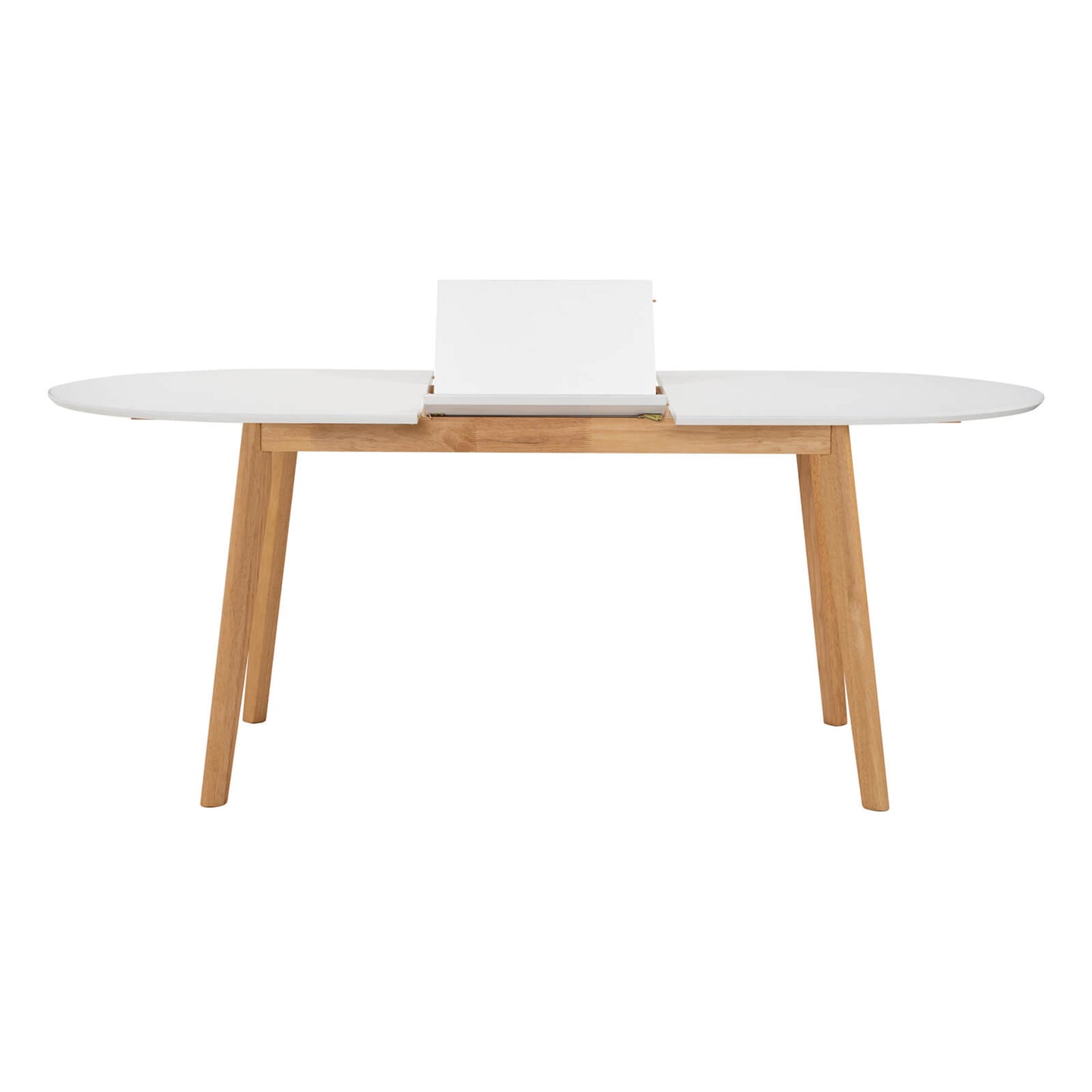 Sentosa | Black White Oak Extendable 1.9m Oval Wooden Dining Table | White