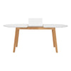 Sentosa | Black White Oak Extendable 1.9m Oval Wooden Dining Table