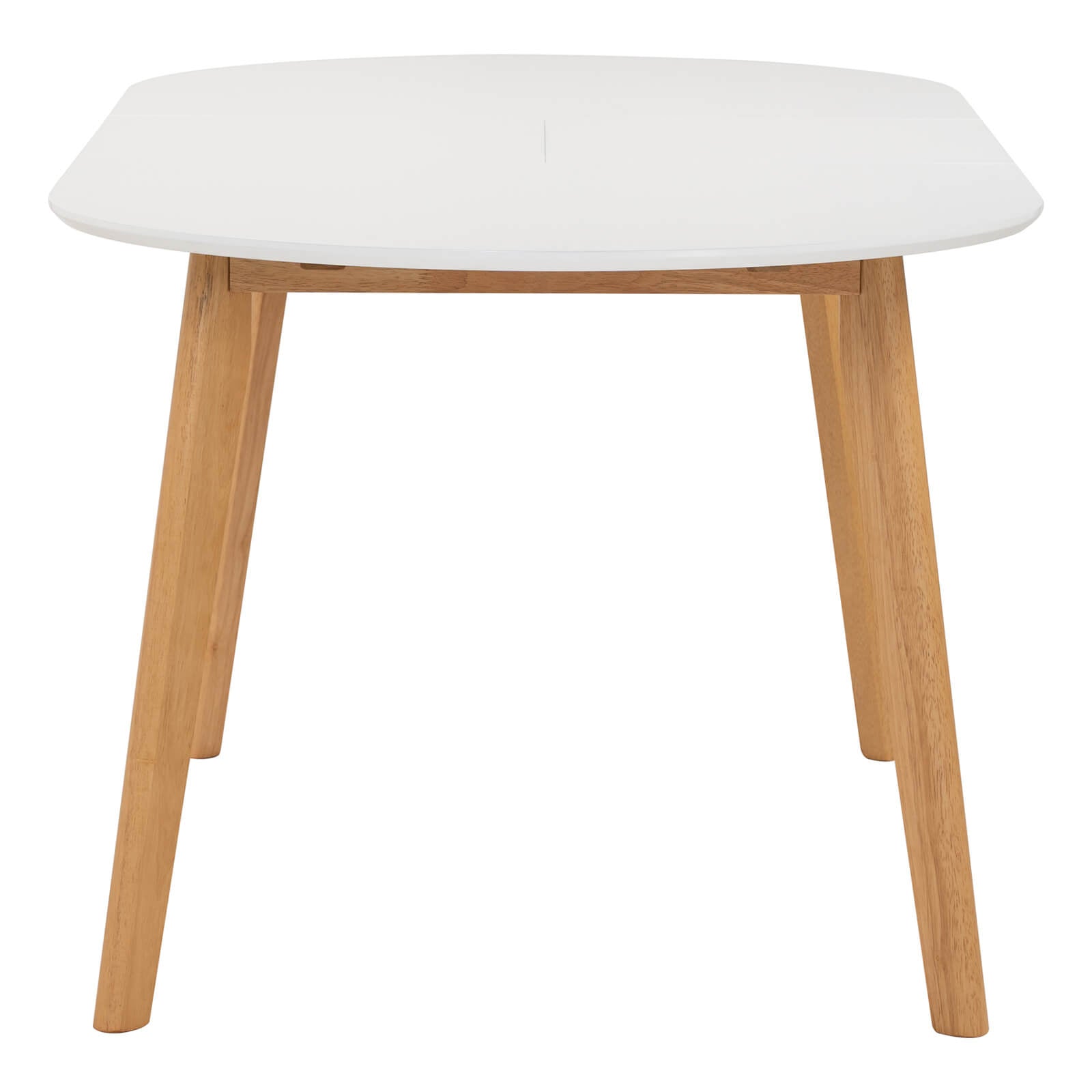 Sentosa | Black White Oak Extendable 1.9m Oval Wooden Dining Table | White