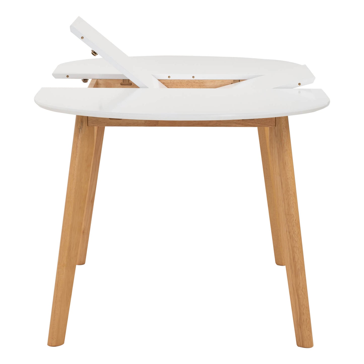 Sentosa | Black White Oak Extendable 1.9m Oval Wooden Dining Table | White