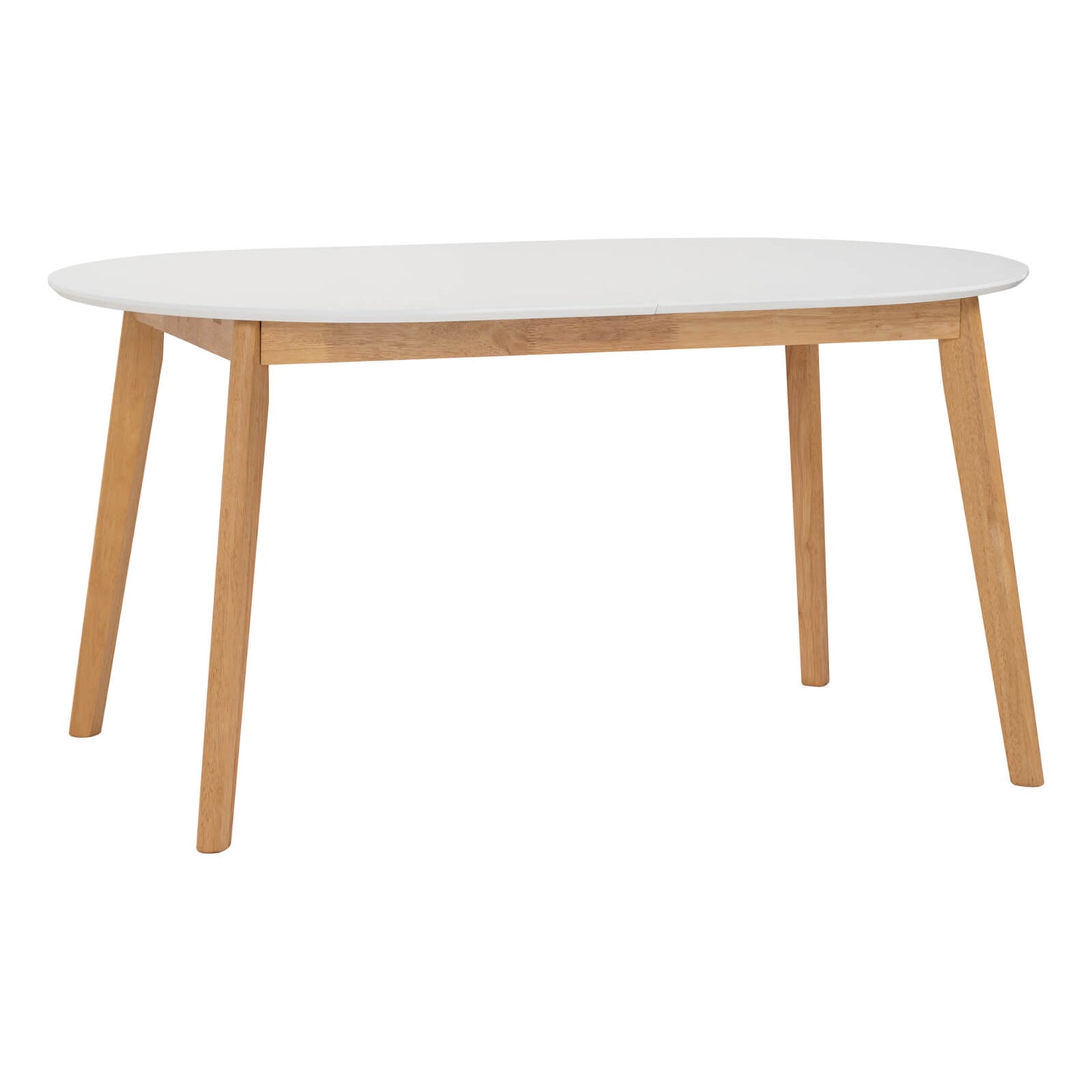 Sentosa | Black White Oak Extendable 1.9m Oval Wooden Dining Table | White