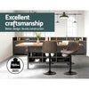 Sheraton | Modern Brown Black PU Leather Bar Stools | Set Of 2