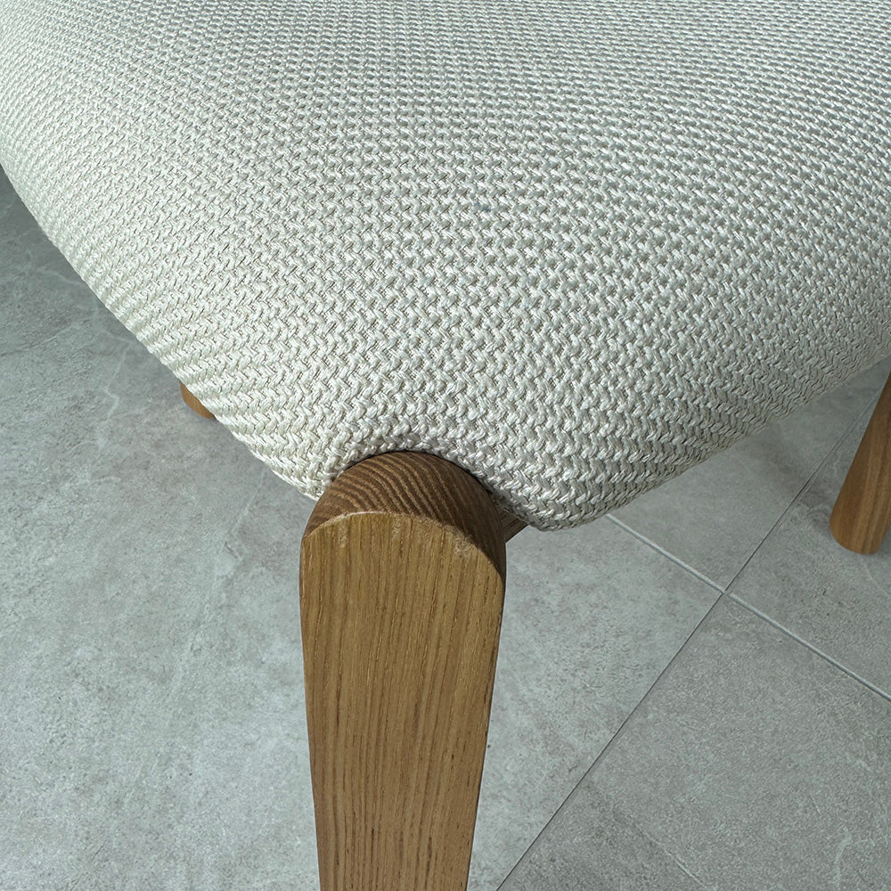 Simpson | Modern Coastal White Fabric Dining Chairs | Set Of 2 | White