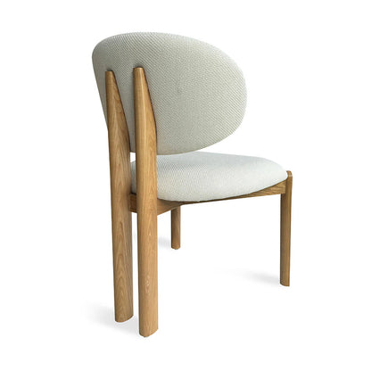 Simpson | Modern Coastal White Fabric Dining Chairs | Set Of 2 | White