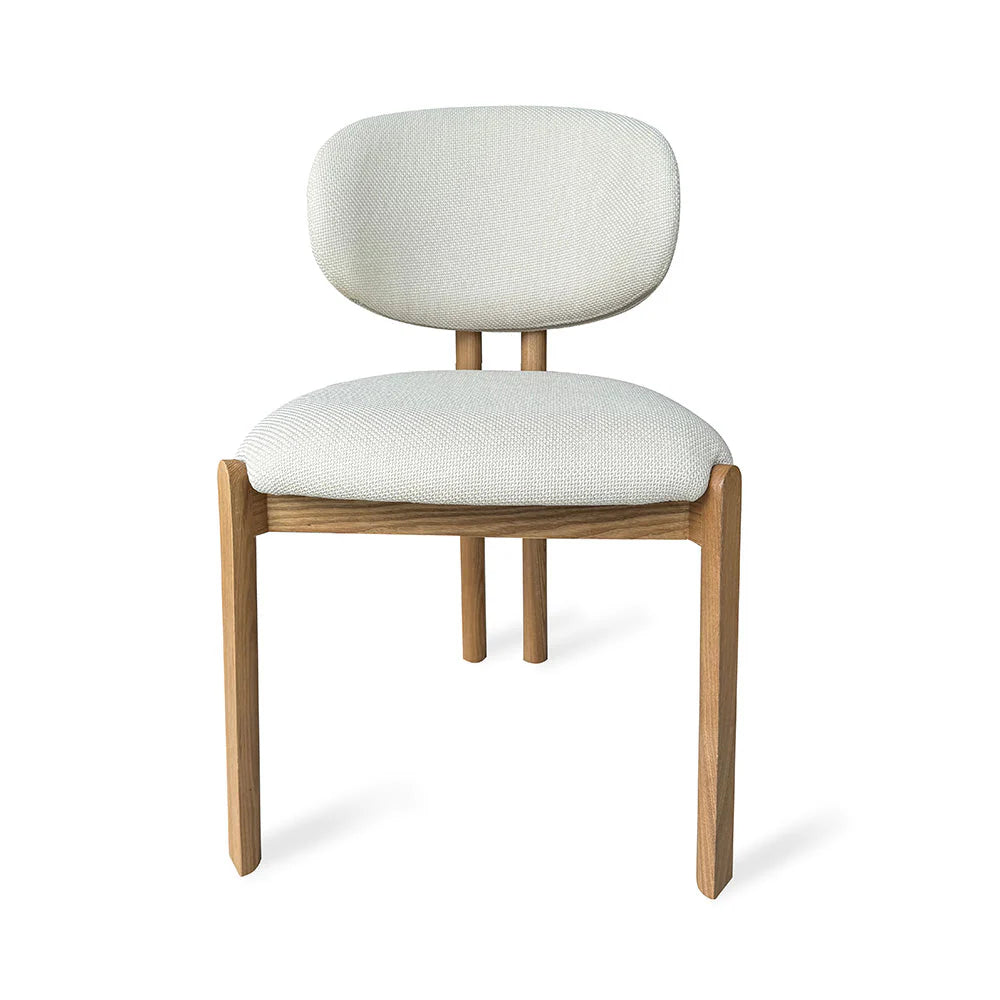 Simpson | Modern Coastal White Fabric Dining Chairs | Set Of 2 | White
