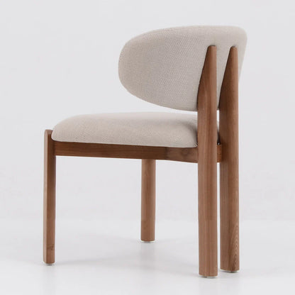 Simpson | Modern Coastal White Fabric Dining Chairs | Set Of 2 | White