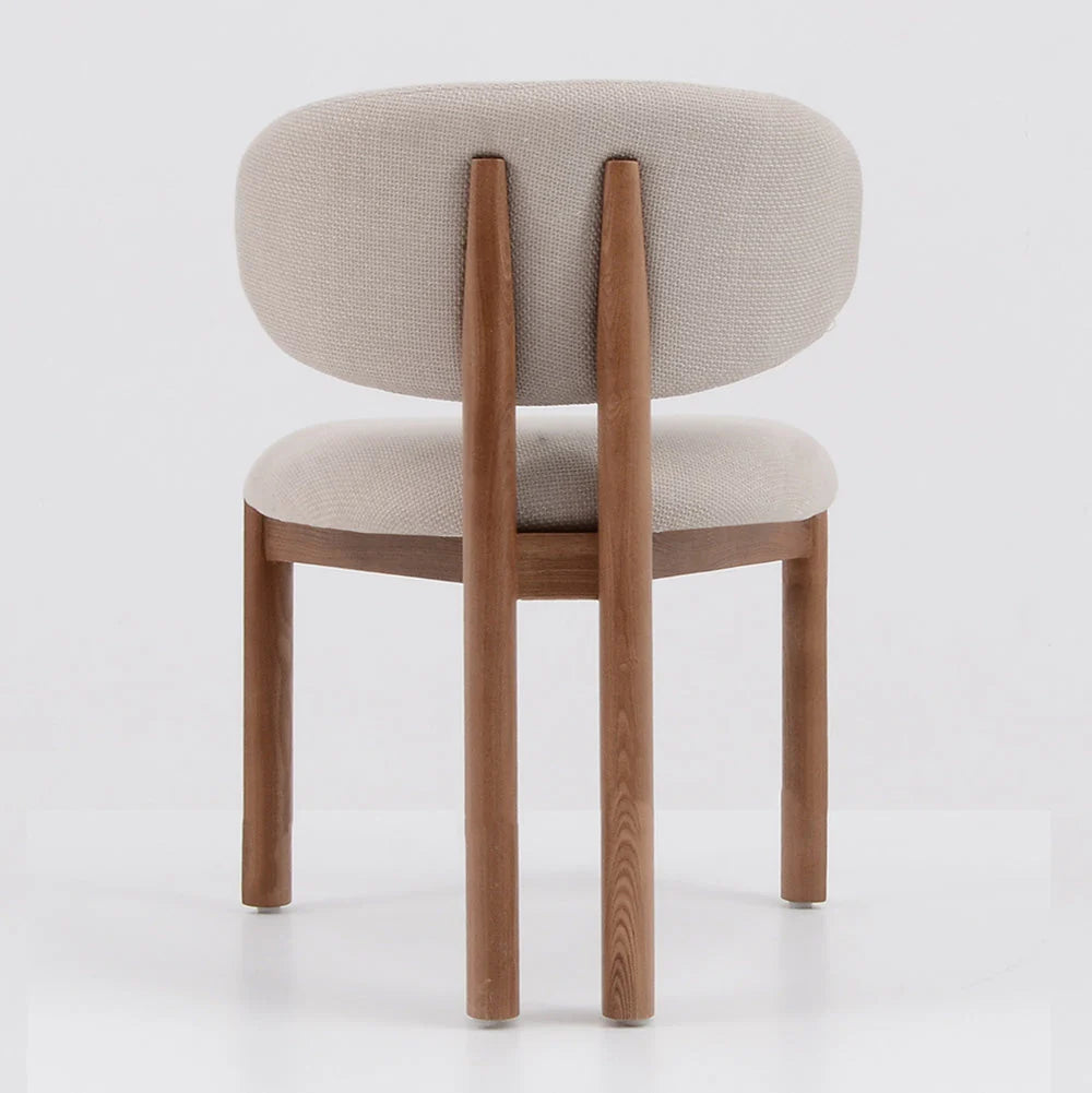 Simpson | Modern Coastal White Fabric Dining Chairs | Set Of 2 | White