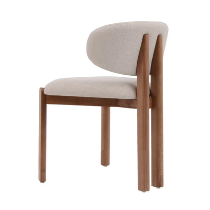 Simpson | Modern Coastal White Fabric Dining Chairs | Set Of 2 | White