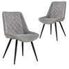 Southbank | Fabric Contemporary Dining Chairs With Arms | Set Of 2