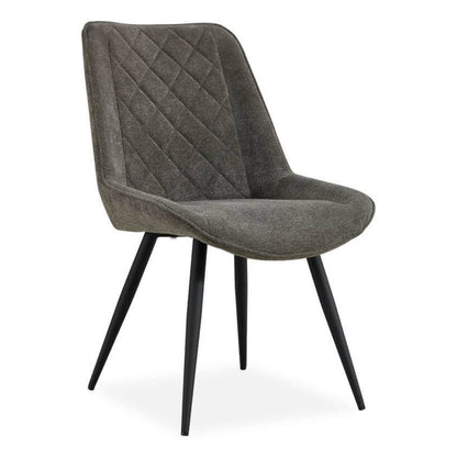 Southbank | Fabric Contemporary Dining Chairs With Arms | Set Of 2 | Graphite