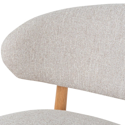 Southcote | Coastal Modern Fabric Wooden Bar Stools | Natural