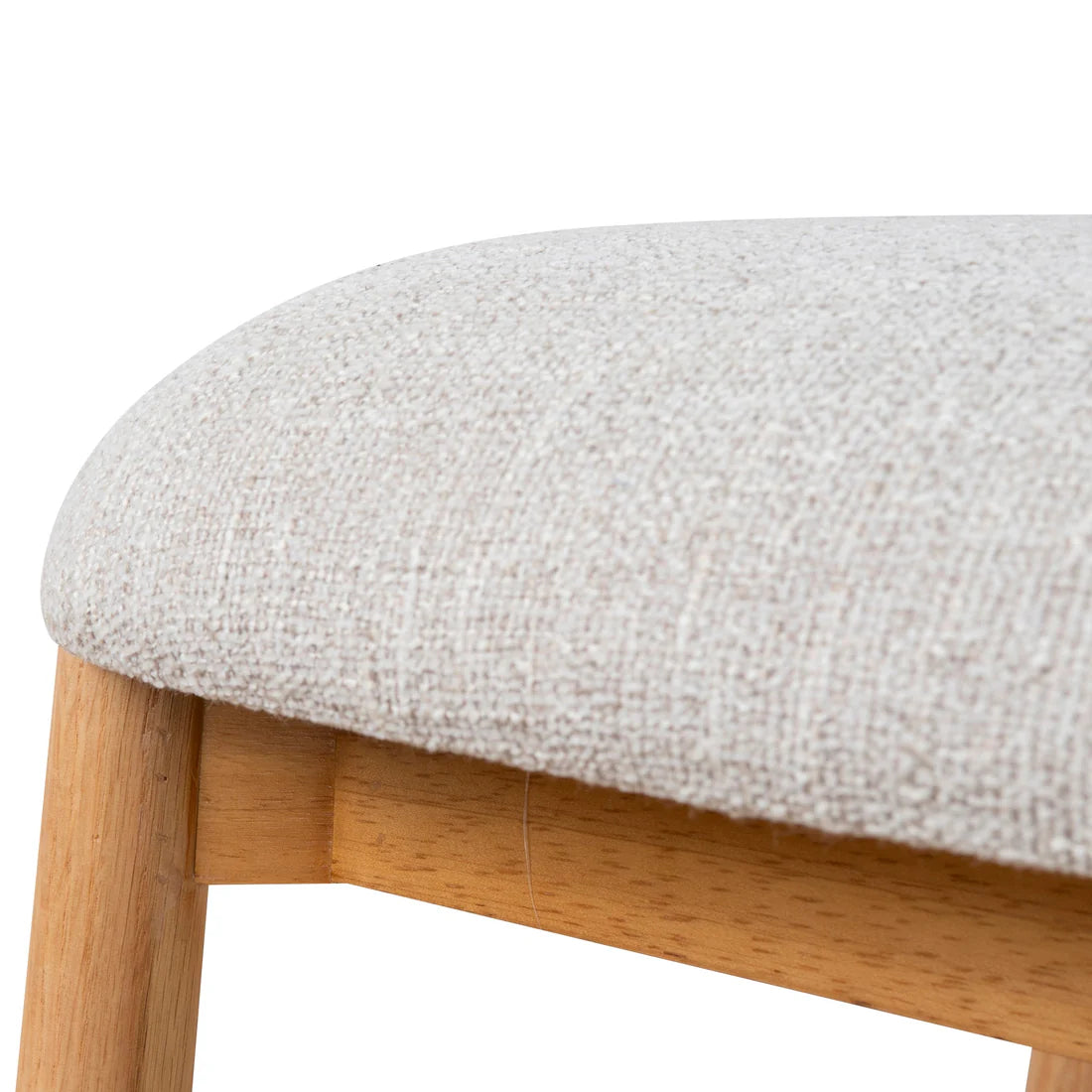 Southcote | Coastal Modern Fabric Wooden Bar Stools | Natural