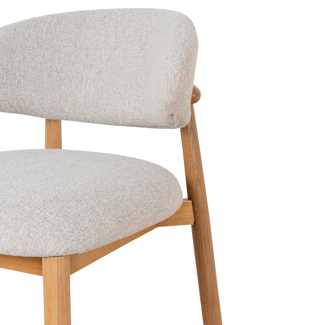 Southcote | Coastal Modern Fabric Wooden Bar Stools | Natural
