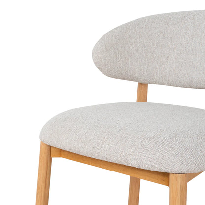 Southcote | Coastal Modern Fabric Wooden Bar Stools | Natural