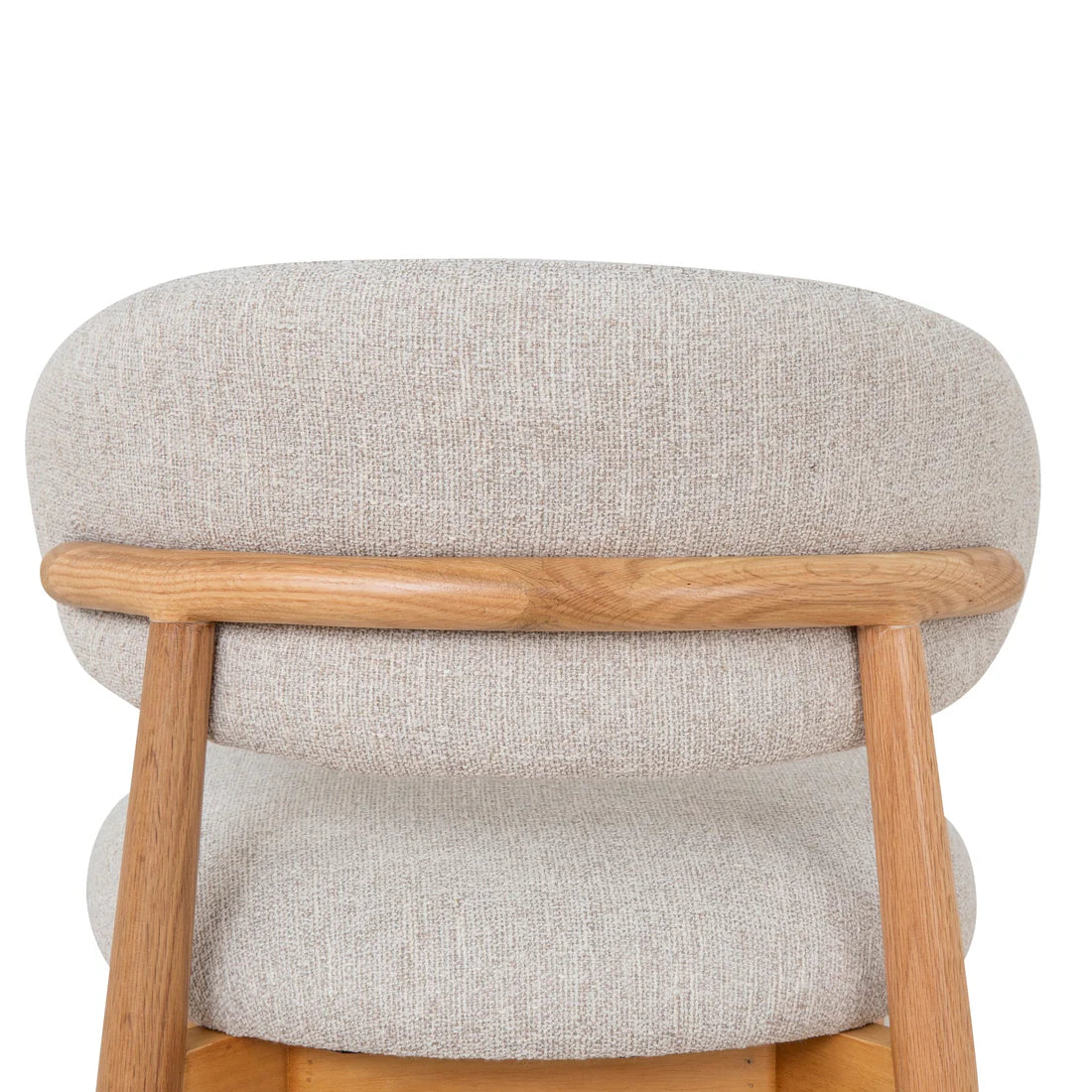 Southcote | Coastal Modern Fabric Wooden Bar Stools | Natural