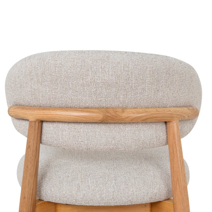 Southcote | Coastal Modern Fabric Wooden Bar Stools | Natural