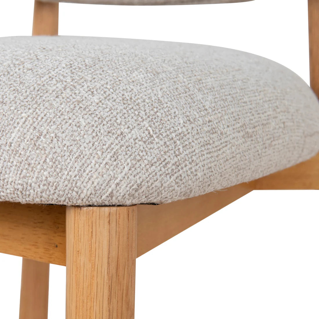 Southcote | Coastal Modern Fabric Wooden Bar Stools | Natural