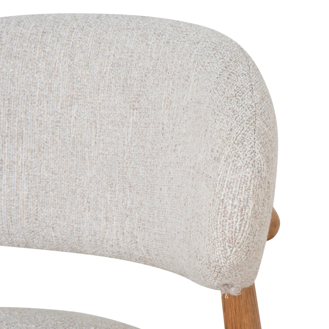 Southcote | Coastal Modern Fabric Wooden Bar Stools | Natural
