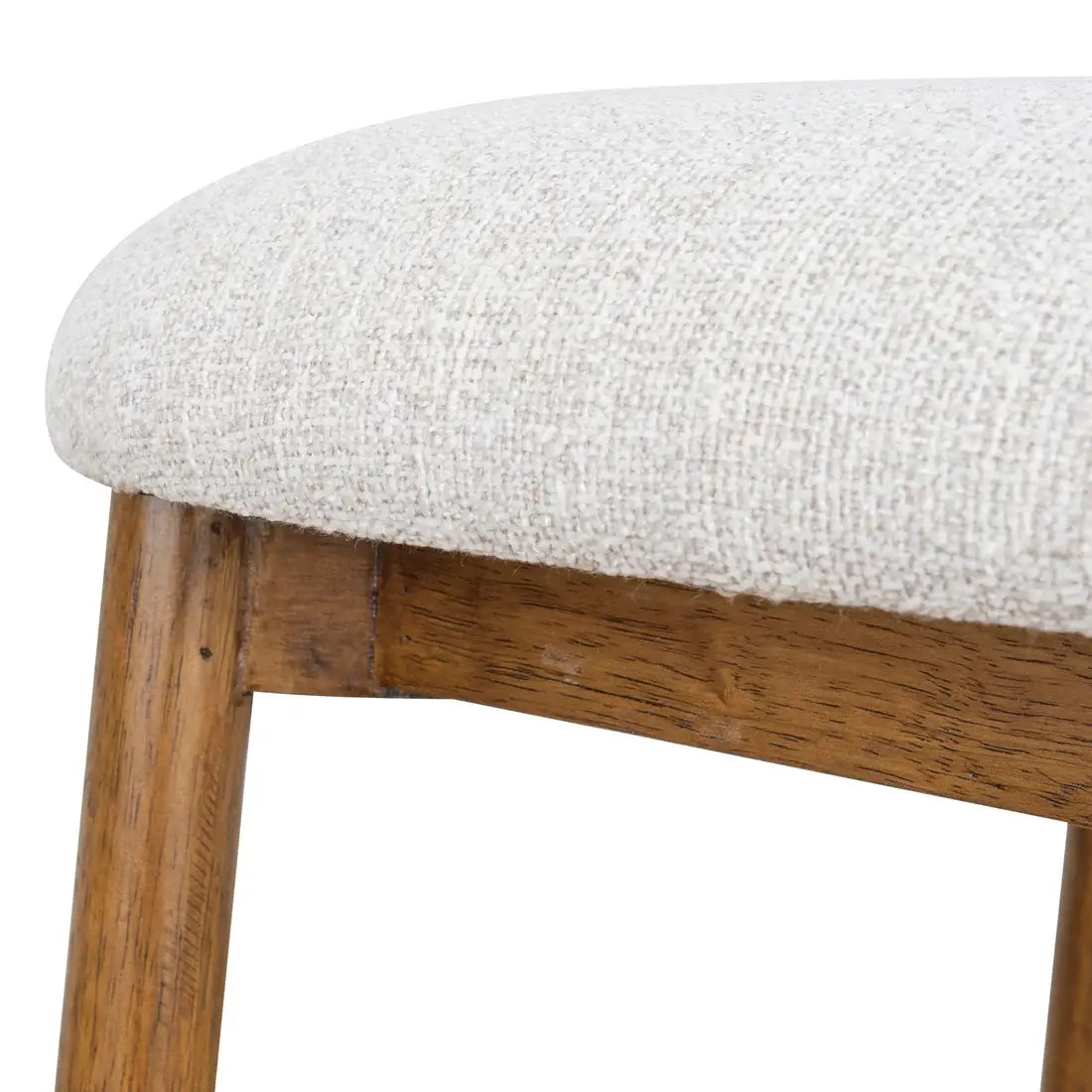 Southcote | Coastal Modern Fabric Wooden Bar Stools | Walnut