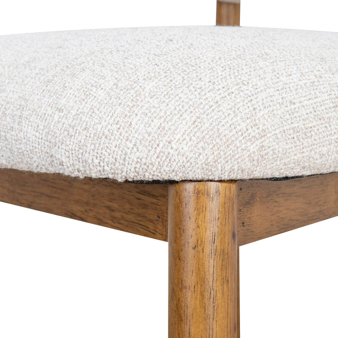 Southcote | Coastal Modern Fabric Wooden Bar Stools | Walnut