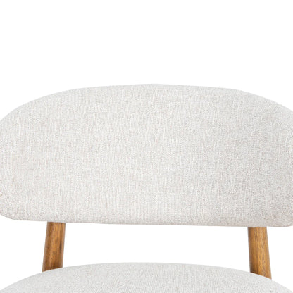 Southcote | Coastal Modern Fabric Wooden Bar Stools | Walnut