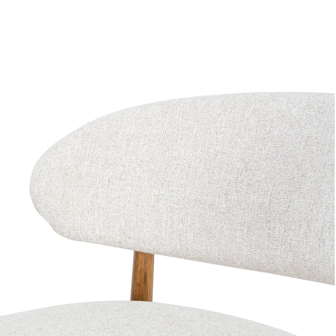 Southcote | Coastal Modern Fabric Wooden Bar Stools | Walnut